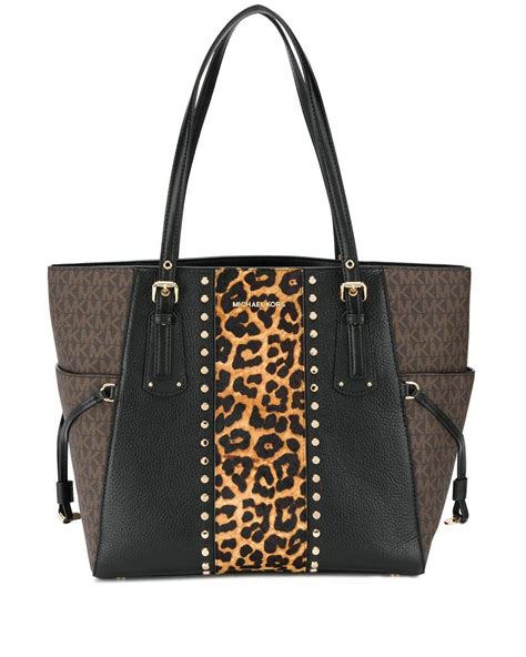 michael kors black leopard bag|Michael Kors bag leopard print.